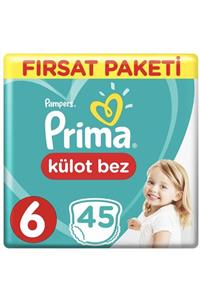 Prima Külot Bebek Bezi 6 Numara 45 Adet Ekstra Large Fırsat Paketi