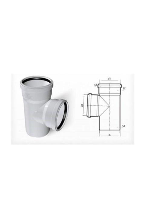 AKSUFEZ 75/75 Pvc Te Çatal