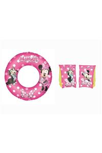 elife shop Es91038-40 Lisanslı Minnie Mouse Havuz Deniz Simit Kolluk Seti 2’li Set