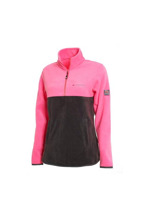 Cresta Yarım Fermuarlı Çift Renkli Polar Sweatshirt