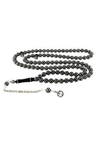 AbbasShop Özel Imalat Hakiki Erzurum Oltu Taşı Çeşmi Bülbül Işlemeli 99 Luk Namaz Tesbihi
