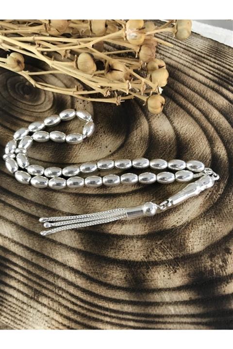 Sultan Telkari Beyzi Kesim 925 Ayar Gümüş Tesbih