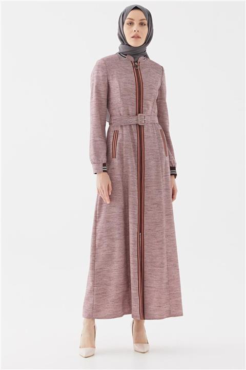 Vivencia Vişne Ribana Detaylı Pardesü