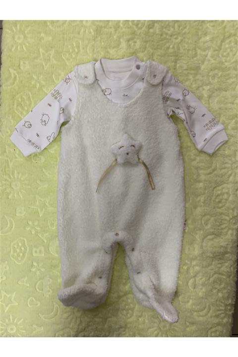 Minisse Peluş 0-3 Ay Bebek Tulum