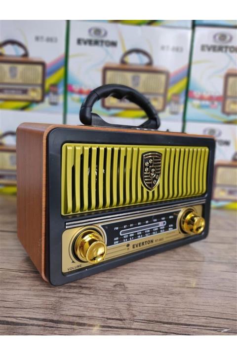 HİLALSHOP Everton Rt-863bt Usb/sd/fm/bluetooth Destekli Kumandalı Nostaljik Radyo