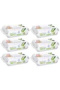 Baby Turco Islak Havlu Mendil Soft Care Aloe Vera 120 Yaprak Plastik Kapaklı 6 Lı Set 720 Yaprak