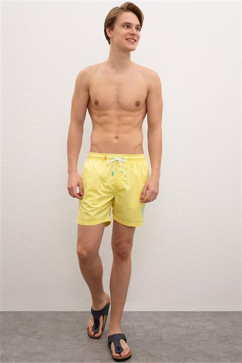 U.S. Polo Assn. Erkek Sarı Deniz Şortu G081sz066.000.974451