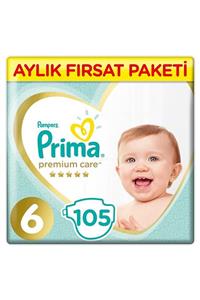 Prima Bebek Bezi Premium Care 6 Beden 105 Adet Aylık Fırsat Paketi