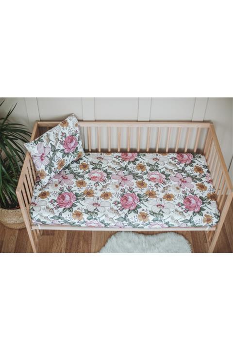 BLZ Hibiscus Bebek Çarşaf Seti
