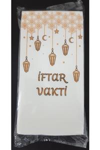 ToMorza Iftar Vakti X 4 Paket Konuşan Akıllı Sunum Peçetesi 20 Adet X 4 Paket (iftar Temalı)