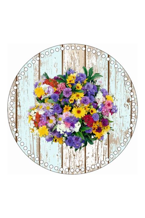 saray lazer Toptan Uv Baskılı Ahşap Taban Model 162 - 30x30 - 24 Adet