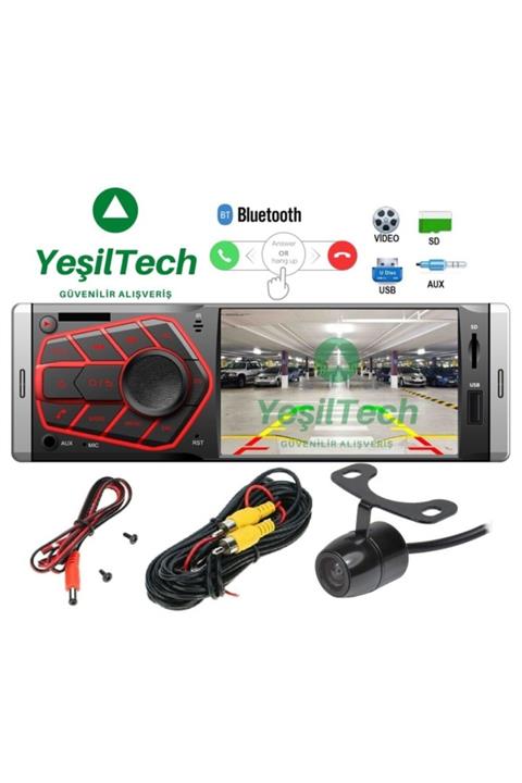 alfaben Car 70 4.1 Inc Ekranlı Oto Teyp 4*60w Park Kamerası Hediyeliii Usb Bluetooth Sd Aux