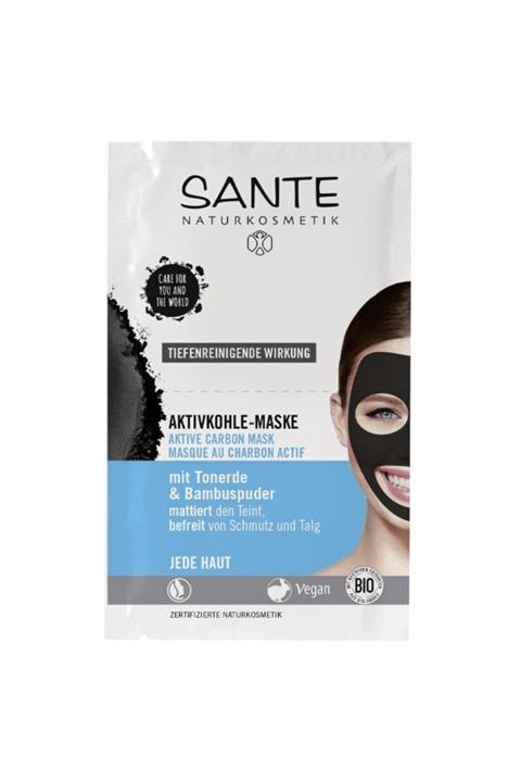 Sante Organik Aktif Karbon Yüz Maskesi 2 x 4 ml