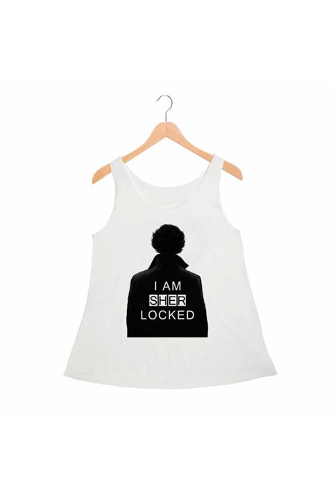 Alfa Tshirt Sherlock Holmes -sherlocked Bayan Atlet Standart Kesim