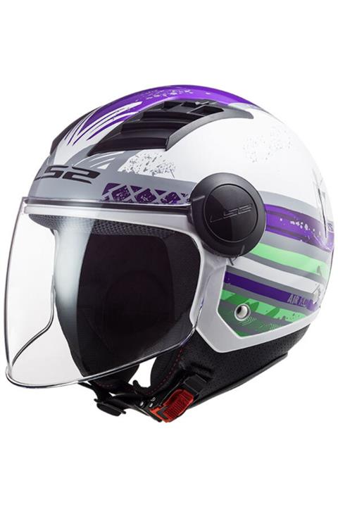 LS2 Aırflow Ronnıe Tıtanıum-Mor Kask