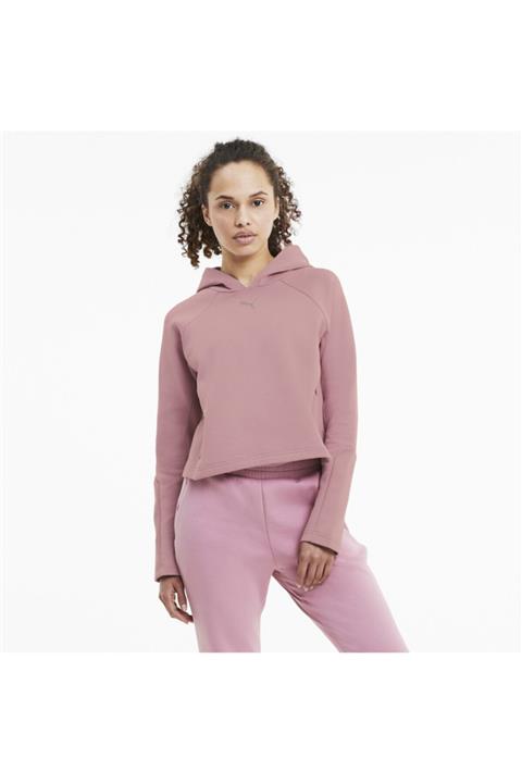 Puma EVOSTRIPE HOODIE Pembe Kadın Sweatshirt 101119433