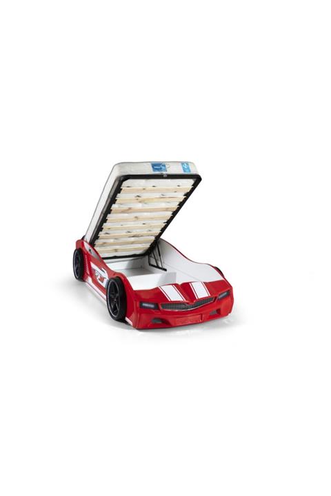 Ferramini Bazalı Arabalı Yatak Kırmızı Spx