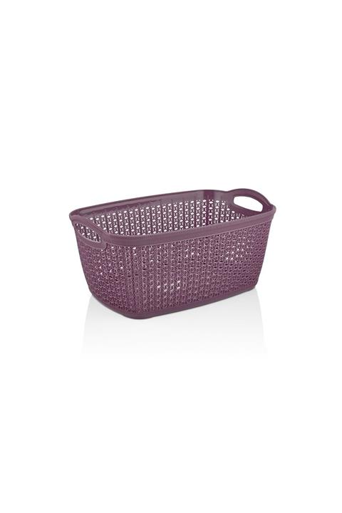 ASlife Mürdüm Örgü Desen Çamaşır Sepeti 28 Litre