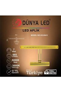 DÜNYA LED Hs.604/3 7w Led Gold Aplik 3000k Günışığı