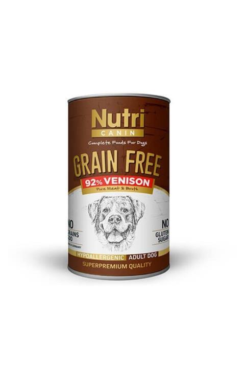 Nutri Canin Tahılsız Geyik Etli Köpek Konservesi 400 Gr