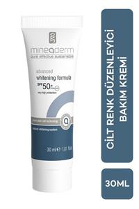 mineaderm Cilt Renk Düzenleyici Bakım Kremi ve Spf Koruma Advanced Whitening Formula Spf50+