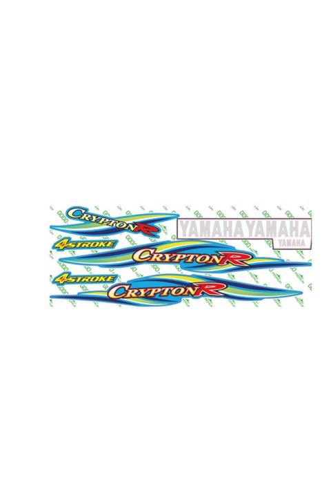Yamaha Crypton 2004 Mavi Sticker Set 001