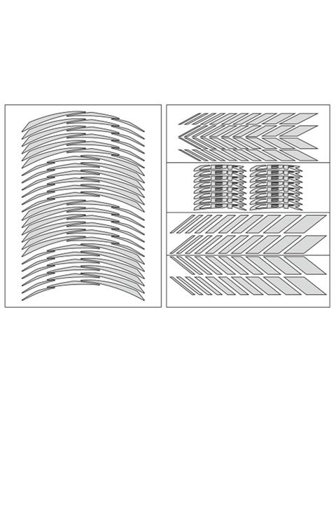 Honda Reflektör Beyaz Cbr Racıng Jant Şeridi (cbrşrt001)