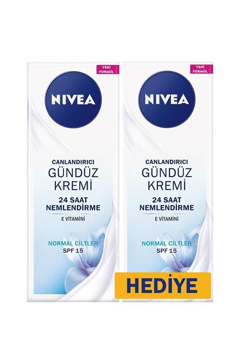 Nivea Canlandırıcı Gündüz Kremi Spf 15 Normal Ciltler 50 ml 1+1 Set