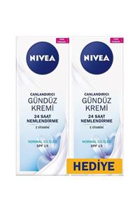 Nivea Canlandırıcı Gündüz Kremi Spf 15 Normal Ciltler 50 ml 1+1 Set