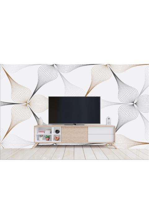 umut gergi tavan 3 Boyutlu Geometrik Duvar Kağıdı Tek Parça