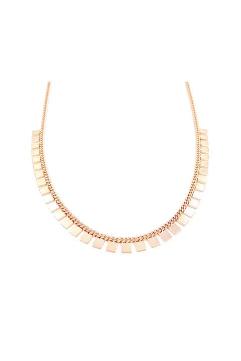 EP DESİGNSS Kare Pullu Kolye