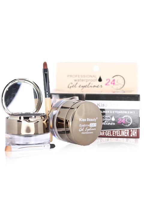 Kiss Beauty Professional Waterproof Kaş Farı & Gel Eyeliner