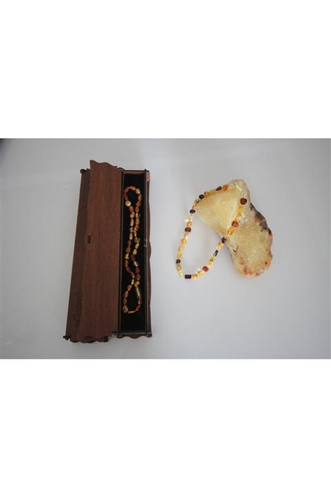 kehribar,ı Deva Bebek Kolye 6-7 Gr 36cm