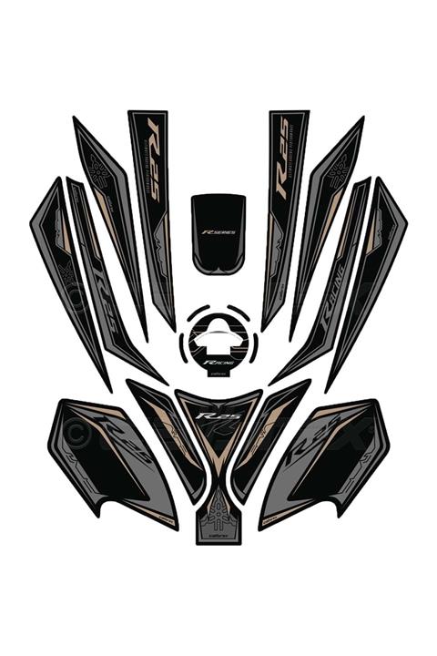 Calibrex Yamaha R25 Full Set 13 Parça Pad Takımı - Gri