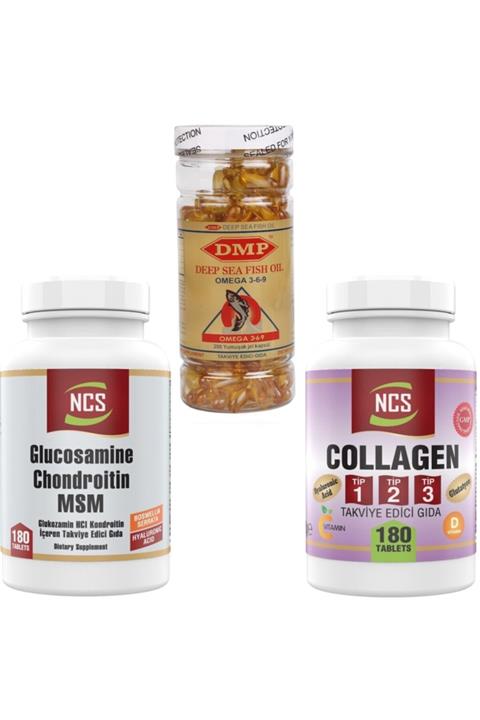 NCS Collagen Tip-1-2-3-180 Tab Glucosamine 180 Tab Ester C 120 Tab
