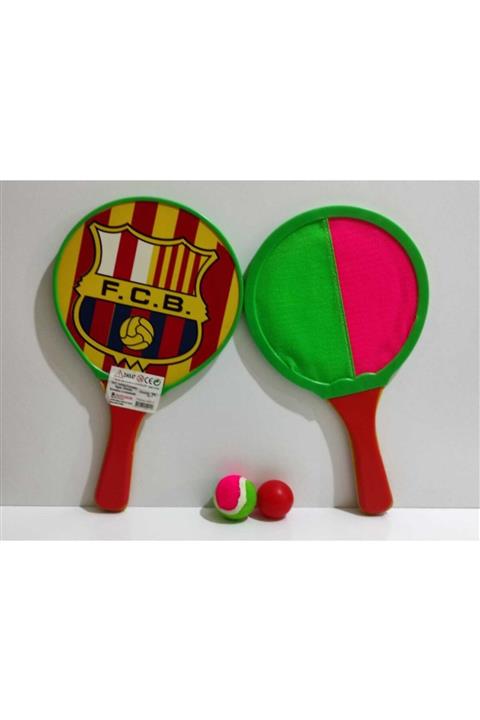 AY TİCARET Eğlenceli Bahçe Oyuncağı Cırt Cırt Top Ve Raket 2 Özellikte Oyun Seti