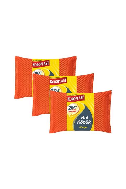 Koroplast Bol Köpük Sünger - 3'lü