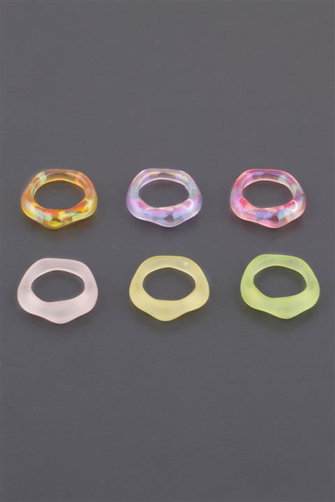 Ervalina 6'lı Reçine Set Yüzük 331