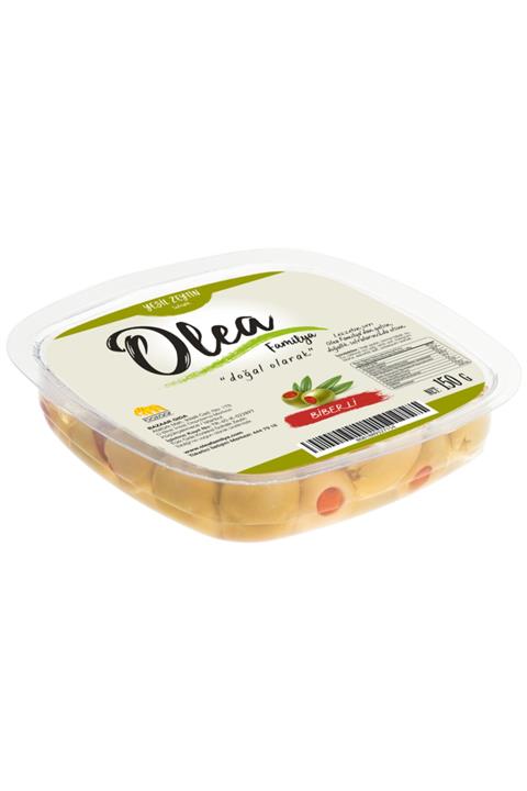 Olea Familya Yeşil Zeytin Biberli 150 gr