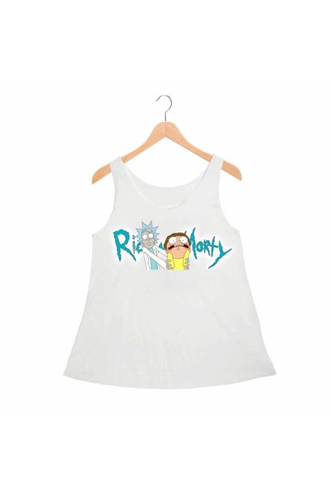 Alfa Tshirt Rick And Morty Bayan Atlet Standart Kesim