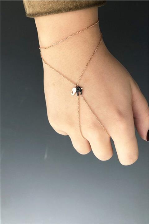 La femme by begum Siyah Taşlı Fil Şahmeran