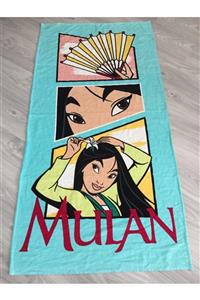 ASPLUS Mavi Mulan Plaj Havlusu Desenli 75x150 cm