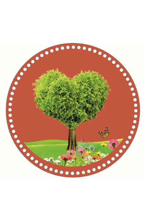 saray lazer Toptan Uv Baskılı Ahşap Taban Model 98 - 30x30 - 24 Adet