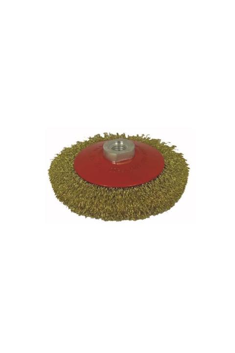 HAWK Partner 03033 M14 Vidalı Sarı Telli Fırça 125 mm