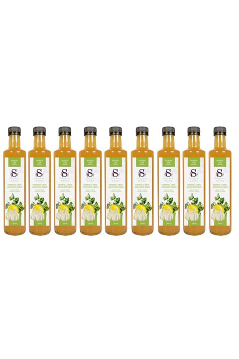 Süheylaana Doğal Sarımsak Limon & Maydanoz Sirkesi 500 ml 9 Adet