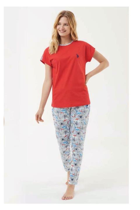 U.S POLO Kadın Pijama Takımı 21y 16550