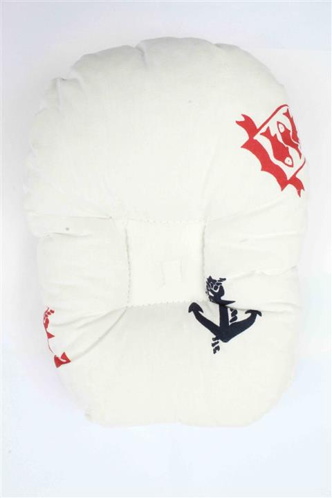 SARATRENDBABY Beyaz Kırmızı Deniz Figürlü Bebek Emzirme Yastığı