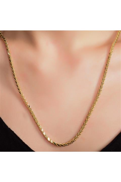 Goza Jewellery Minimal Örgü Model Altın Zincir