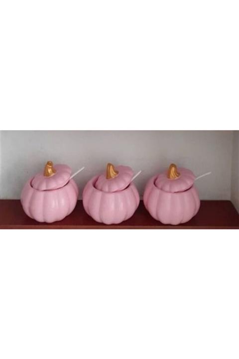 makbaall pembe Şahtsrm Balkabağı Şekerlik 3 Lü Set