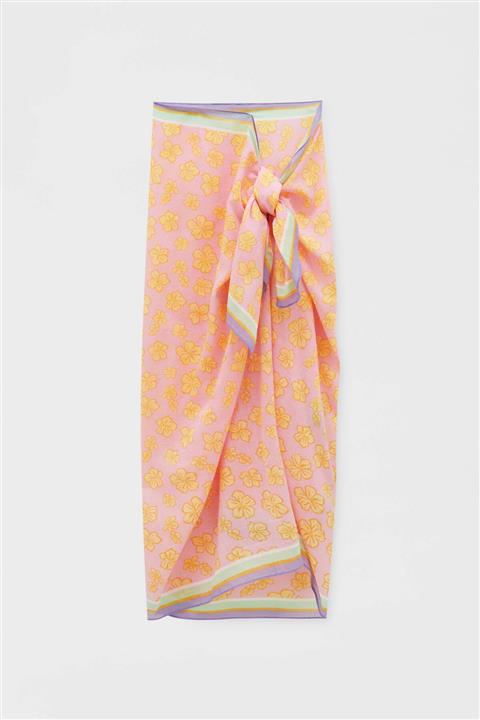 Pull & Bear Tropikal Çiçek Desenli Pareo